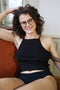 MODAL | Mid-Waist-Slip schwarz 4/5