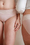 Detailný pohľad na model Klasické s čipkou ružové.
